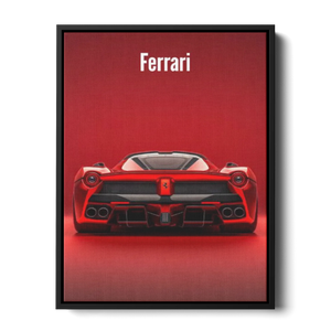Laferrari Rear Red — Canvas Print