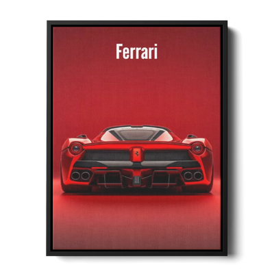 Laferrari Rear Red — Canvas Print