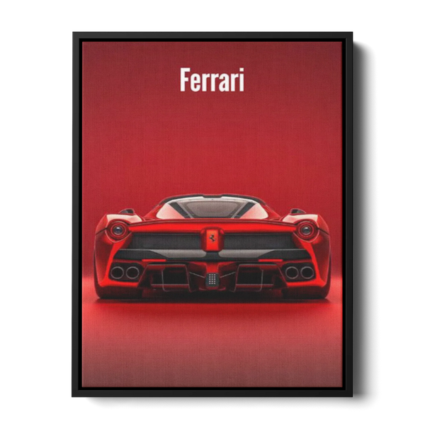 Laferrari Rear Red — Canvas Print