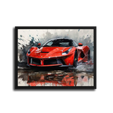 Laferrari Watercolor Splash — Black Frame