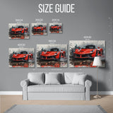 Laferrari Watercolor Splash — Size Guide