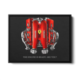 V12 Engine Ready — Canvas Print