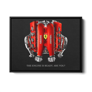 V12 Engine Ready — Canvas Print