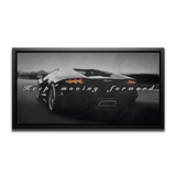 Aventador Keep Moving Forward Panoramic — Canvas Print