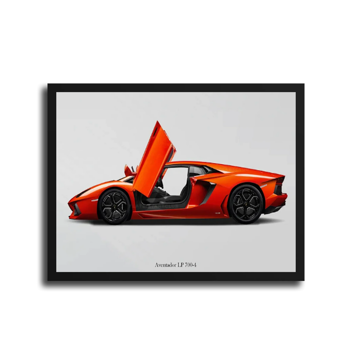 Aventador Lp700 4 Door Open — Black Frame
