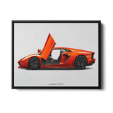 Aventador Lp700 4 Door Open — Canvas Print
