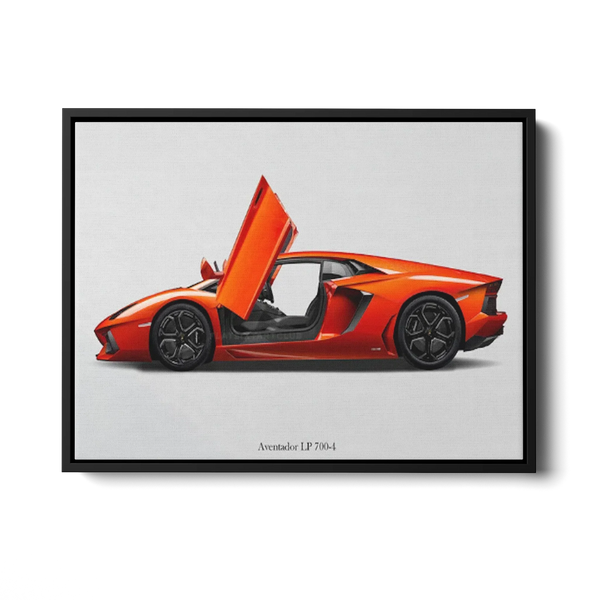 Aventador Lp700 4 Door Open — Canvas Print