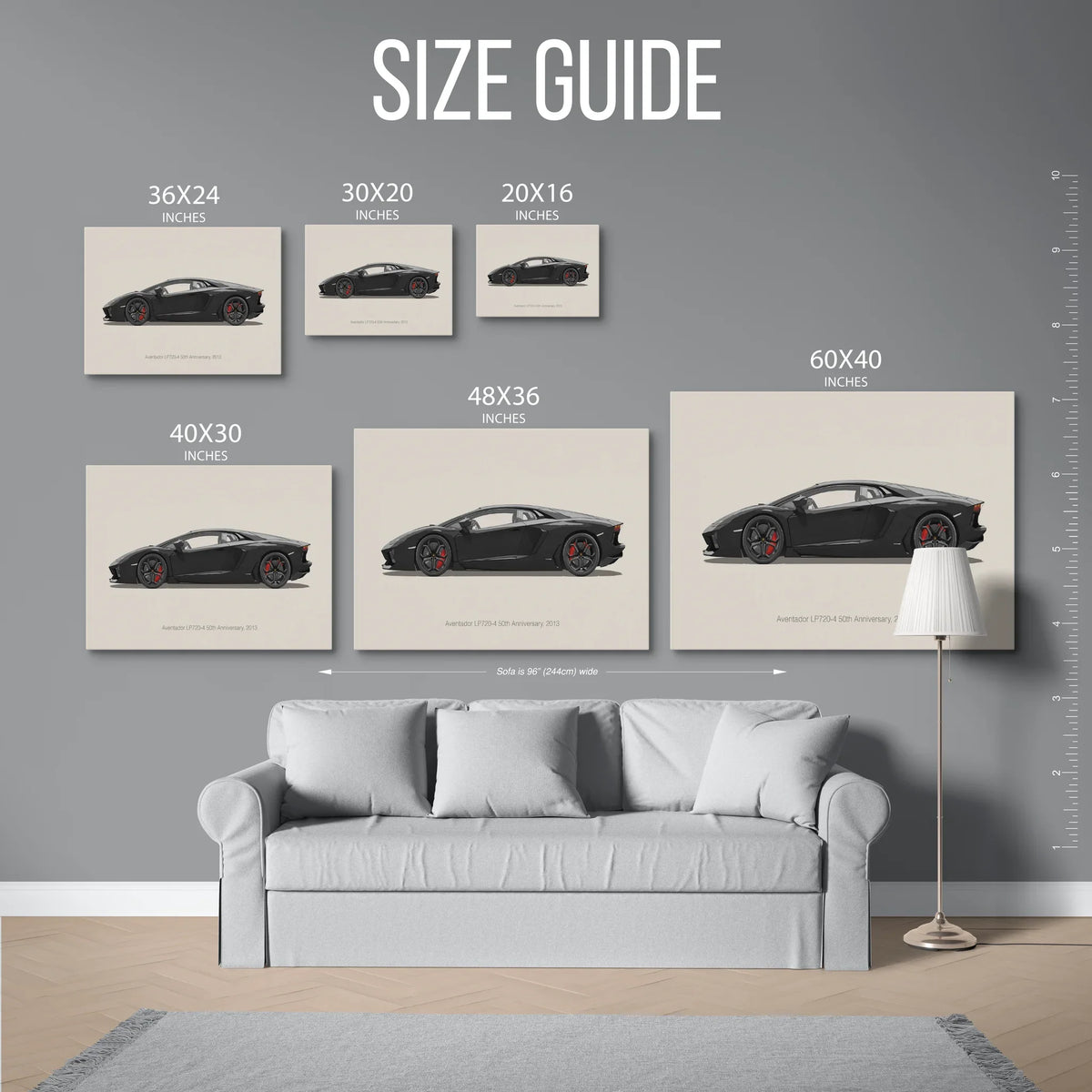 Aventador Lp720 50Th Anniversary — Size Guide