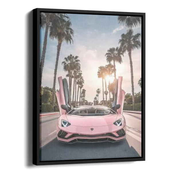 Aventador Pink Palm Trees — Alternate View