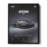 Aventador Svj Front Poster — Canvas Print