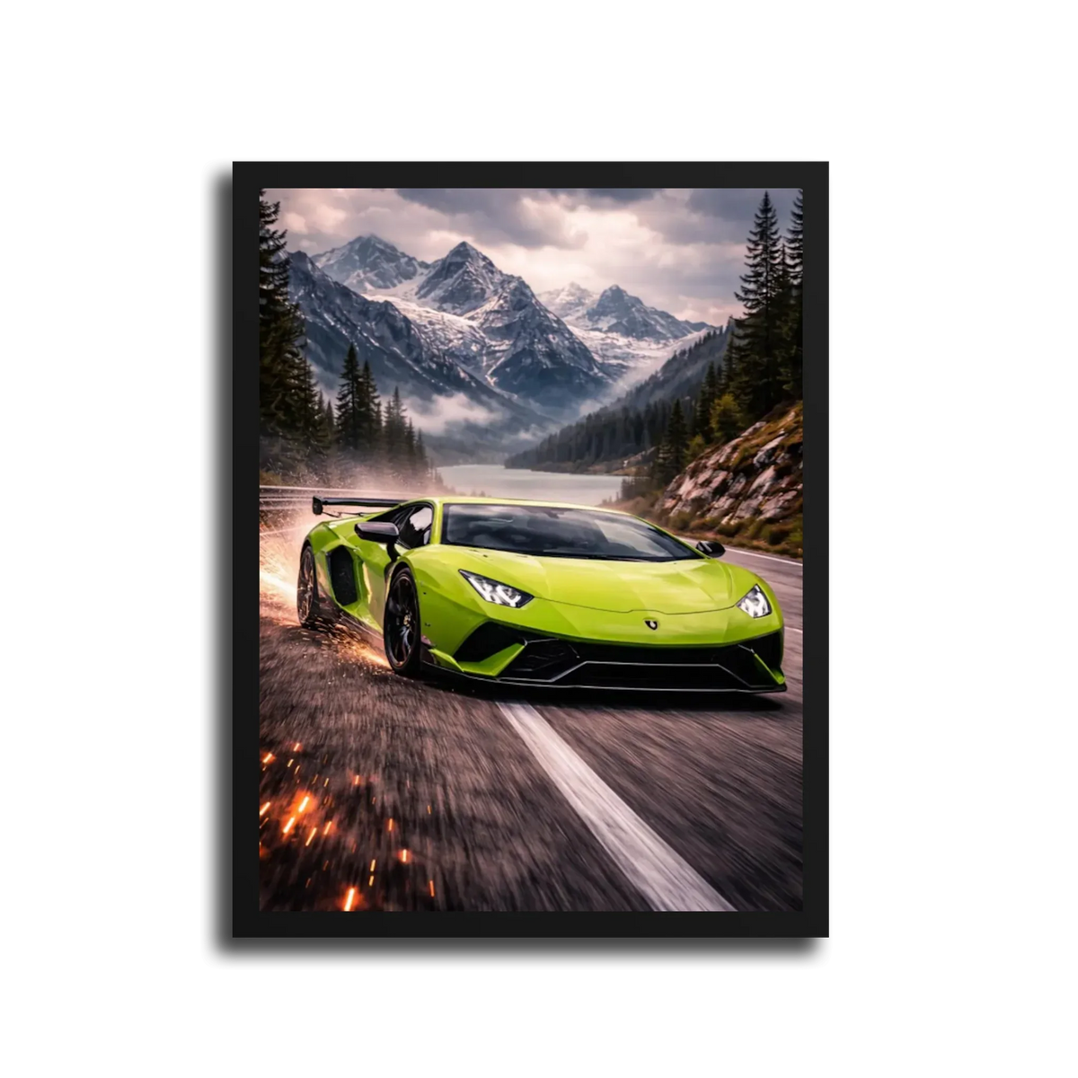 Aventador Svj Green Alps — Black Frame