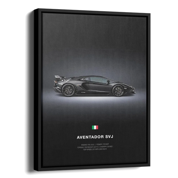 Aventador Svj Specs Poster — Alternate View