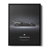 Aventador Svj Specs Poster — Canvas Print