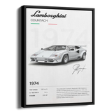 Countach Specs Poster — Alternate View