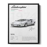 Countach Specs Poster — Canvas Print