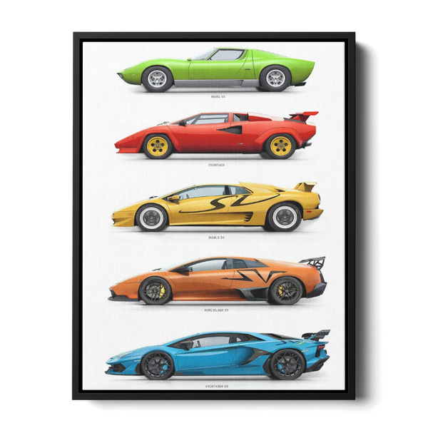 Generations Evolution Poster — Canvas Print