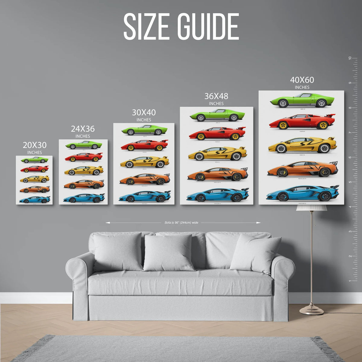 Generations Evolution Poster — Size Guide