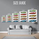 Generations Evolution Poster — Size Guide
