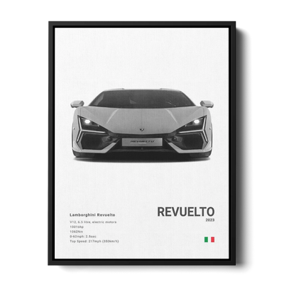 Revuelto 2023 Specs Bw — Canvas Print