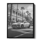 Urus Monaco Bw — Canvas Print