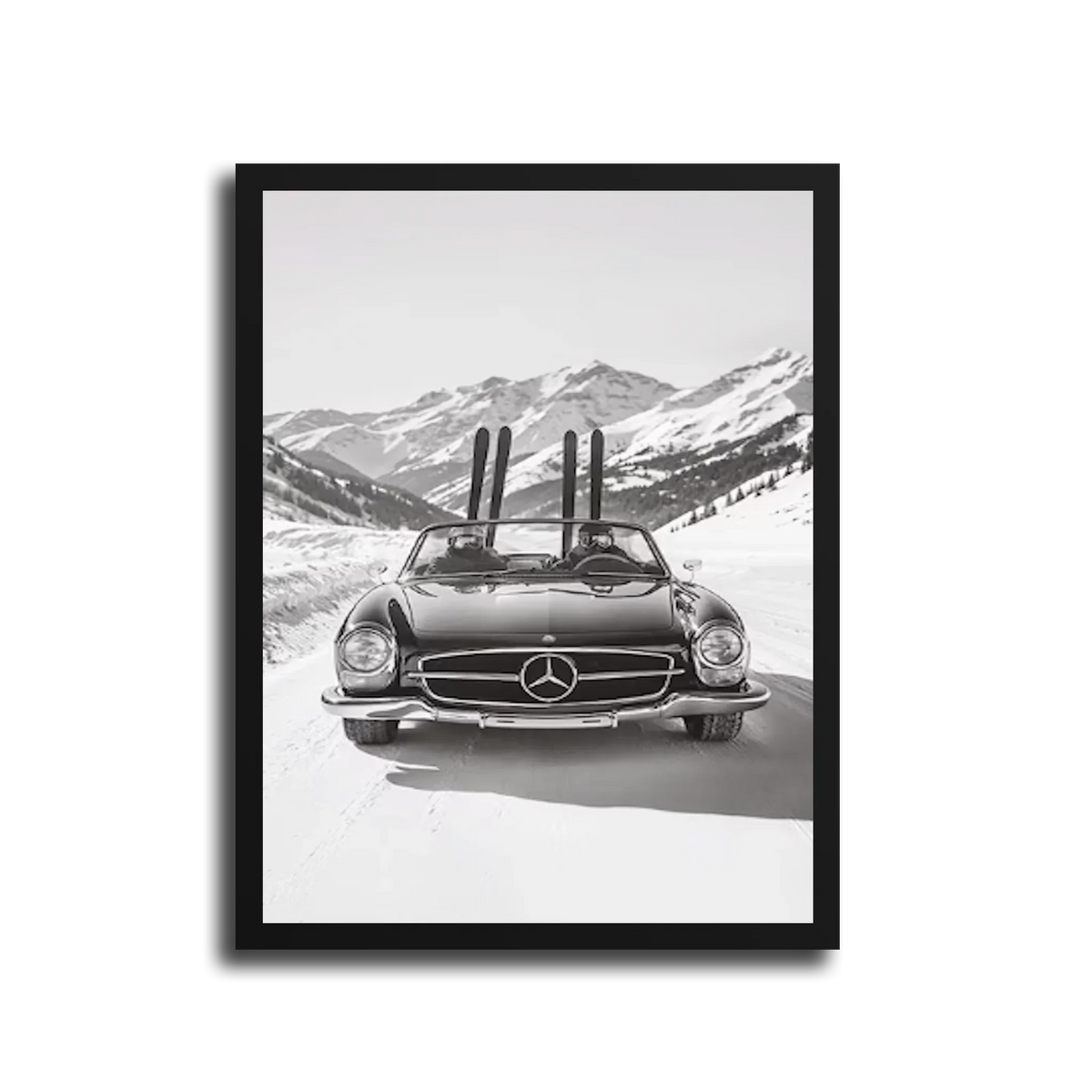 190Sl Alps Ski Bw — Black Frame