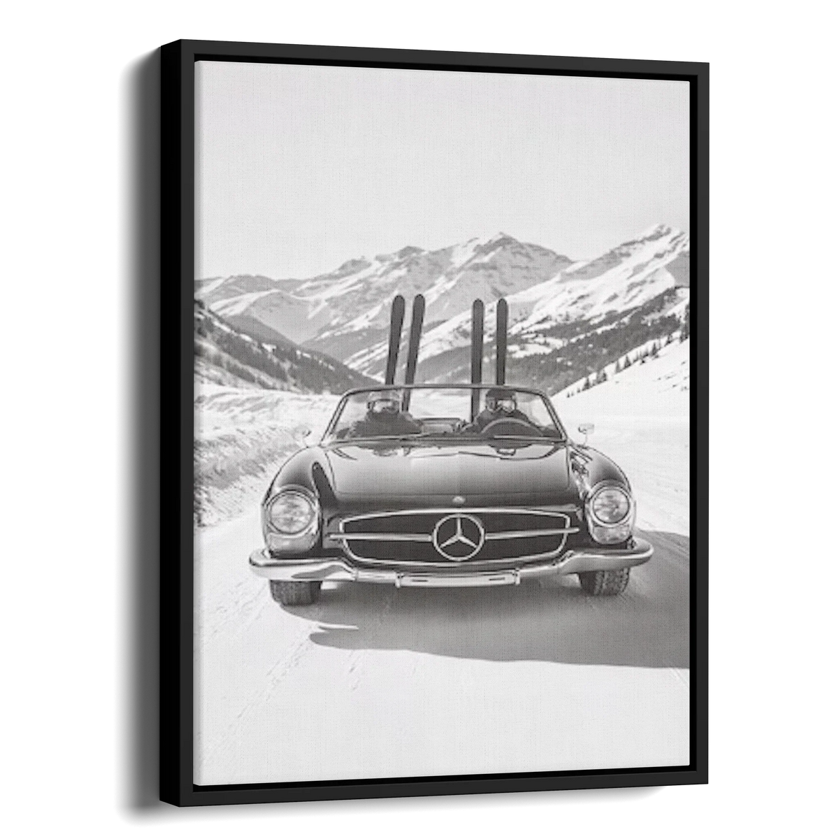 190Sl Alps Ski Bw — Alternate View