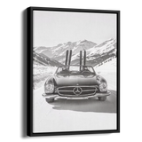 190Sl Alps Ski Bw — Alternate View