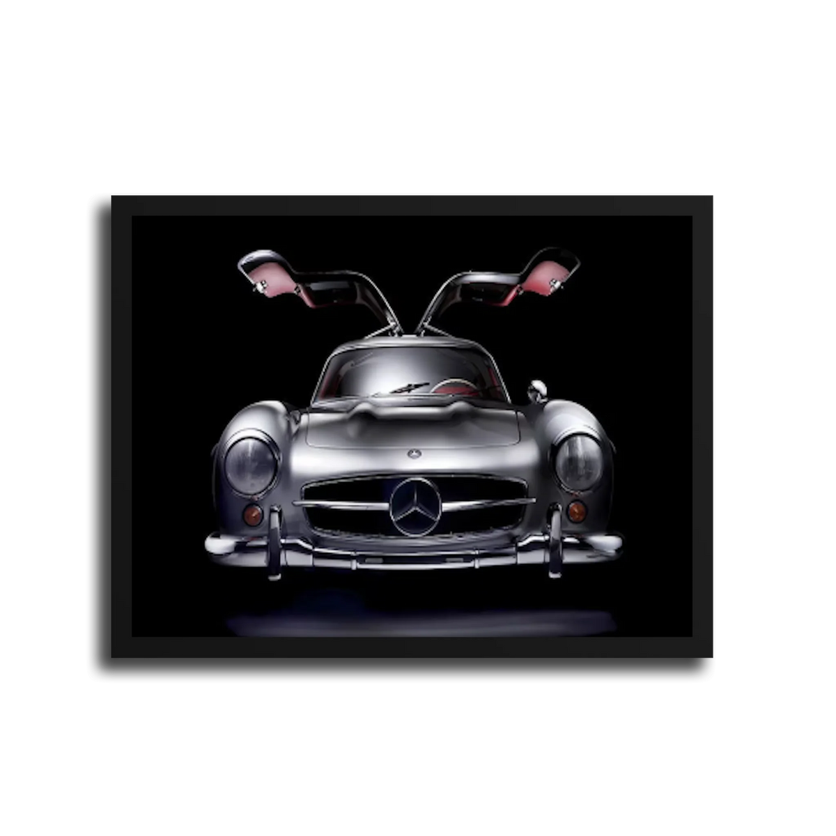 300Sl Gullwing Front Dark — Black Frame