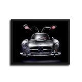 300Sl Gullwing Front Dark — Black Frame