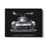 300Sl Gullwing Front Dark — Canvas Print