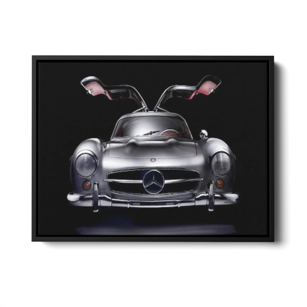 300Sl Gullwing Front Dark — Canvas Print