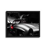 300Sl Gullwing Rear Bw — Black Frame
