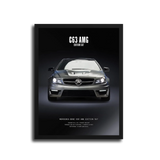 C63 Amg Edition 507 Poster — Black Frame