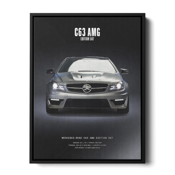 C63 Amg Edition 507 Poster — Canvas Print
