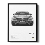 E63S W213 Specs Poster — Canvas Print