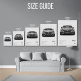 E63S W213 Specs Poster — Size Guide