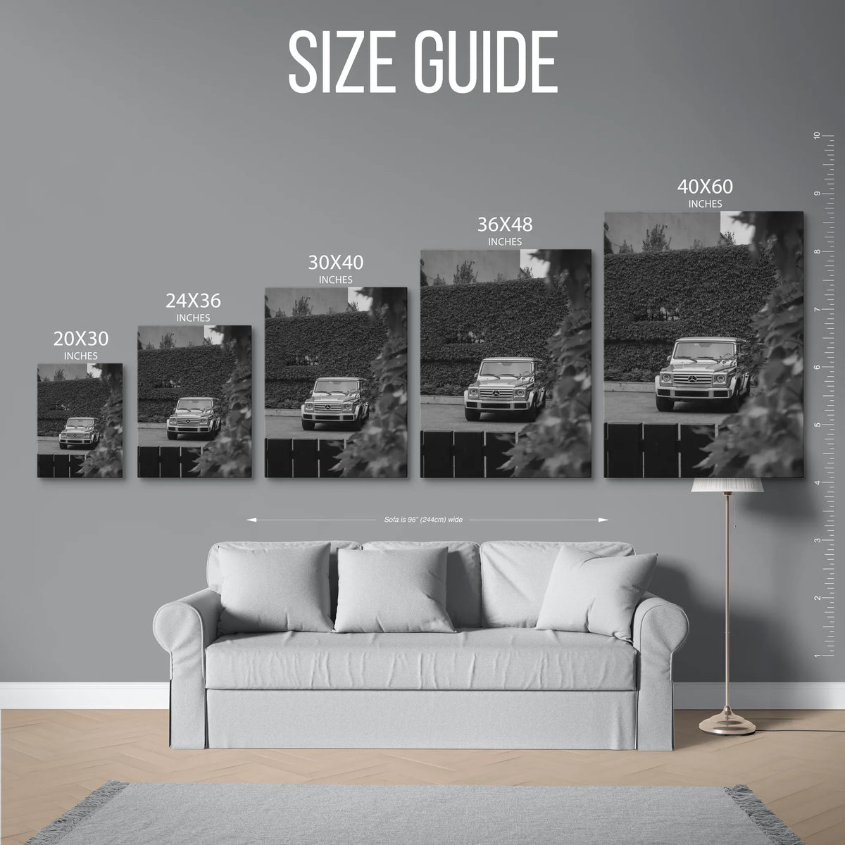 G Wagon Garden Bw — Size Guide