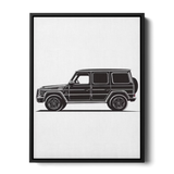 G Wagon Side Line Art — Canvas Print