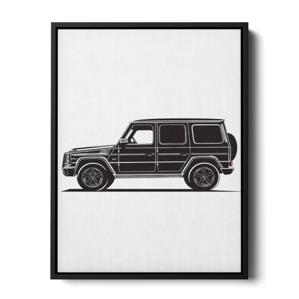 G Wagon Side Line Art — Canvas Print