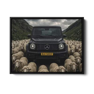 G63 Blk Sheep — Canvas Print