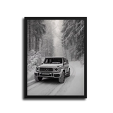 G63 Snow Forest Bw — Black Frame