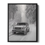 G63 Snow Forest Bw — Canvas Print