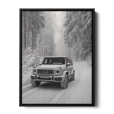 G63 Snow Forest Bw — Canvas Print
