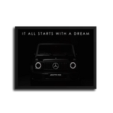 G63 Starts With Dream — Black Frame