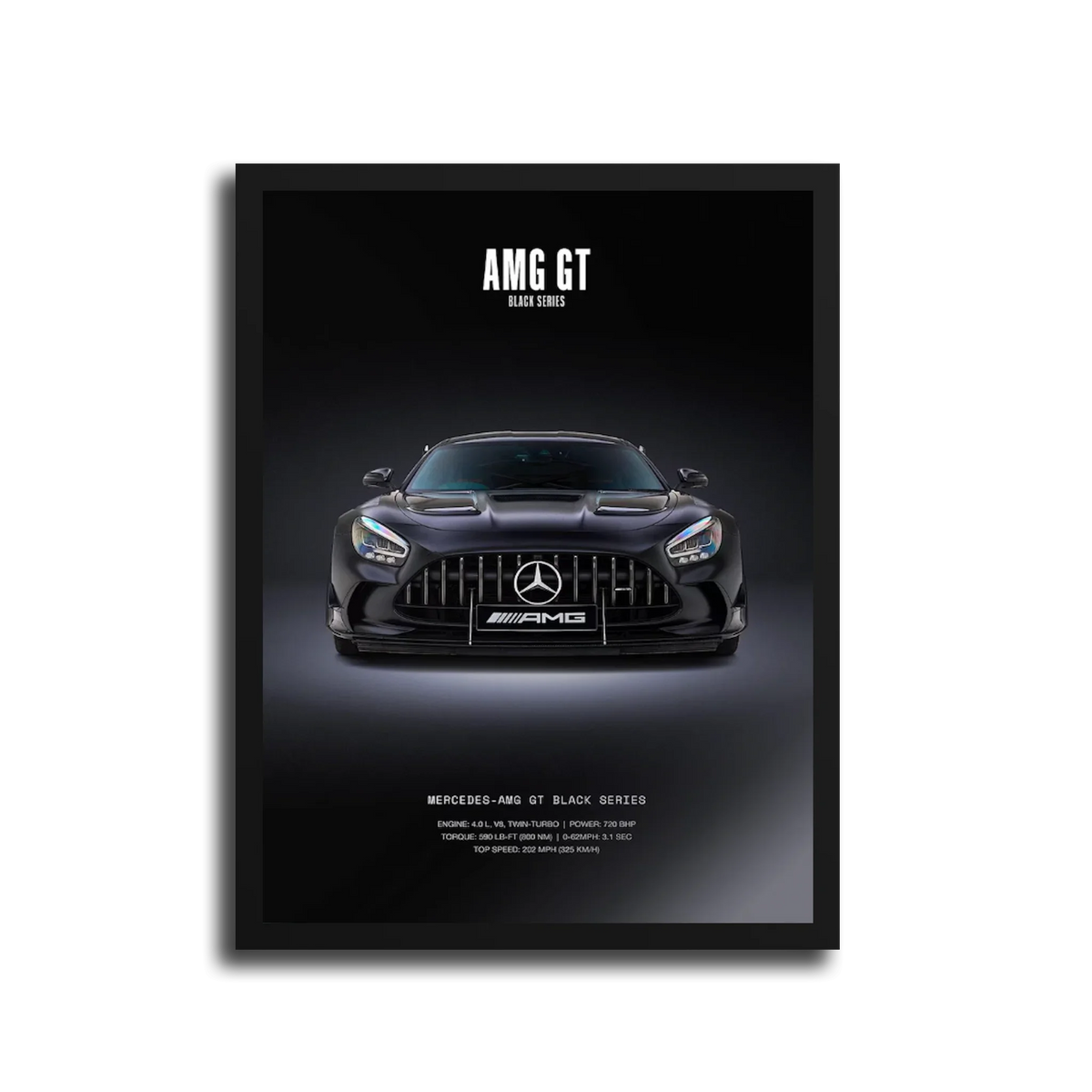 Gt Black Series Poster — Black Frame