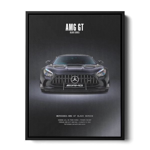 Gt Black Series Poster — Canvas Print
