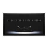 Gt Starts With Dream Panoramic — Canvas Print