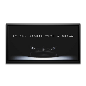 Gt Starts With Dream Panoramic — Canvas Print