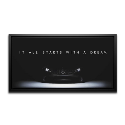 Gt Starts With Dream Panoramic — Canvas Print