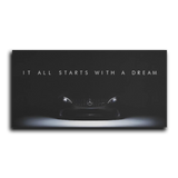 Gt Starts With Dream Panoramic — Canvas Detail